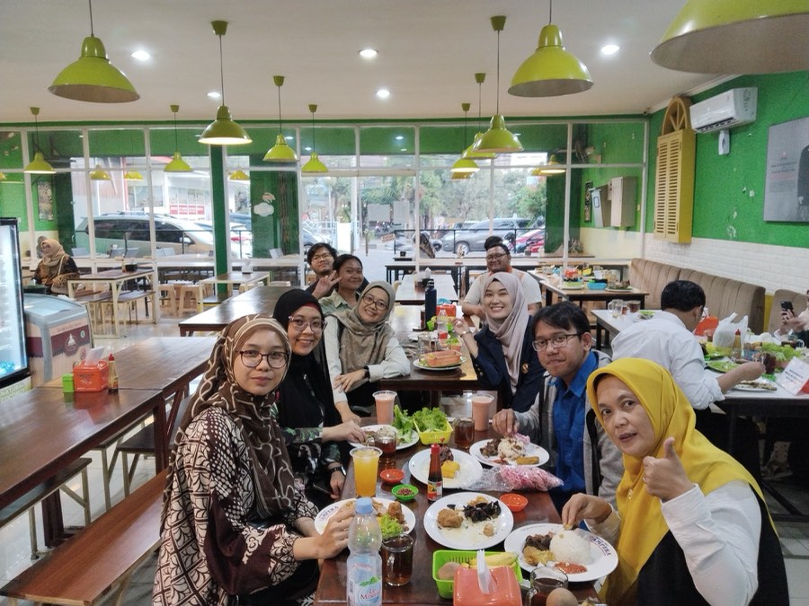 Group members at the farewell gathering for Dr Dian Ratna Suminar
